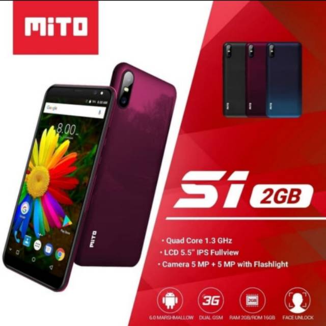 MITO S1 2/16GB 100% ORIGINAL GARANSI RESMI