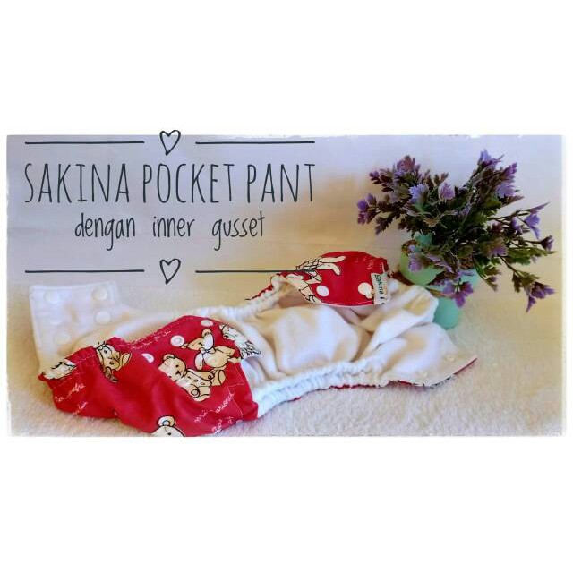 Promo BEST SELLER clodi nadnad by sakina pant pocket / agen clodi / clodi sakina / distributor