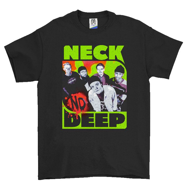 kaos tshirt band neckdeep