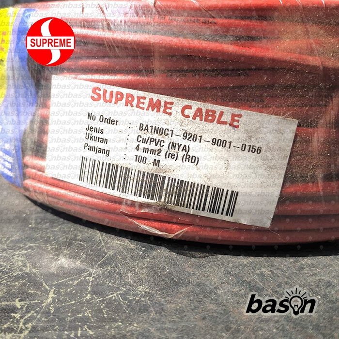 Supreme NYA 1x4mm @ 100 meter - Kabel Listrik Jumper