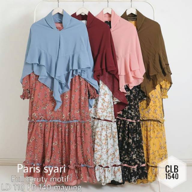 Gamis ceruty ceruti printing paris