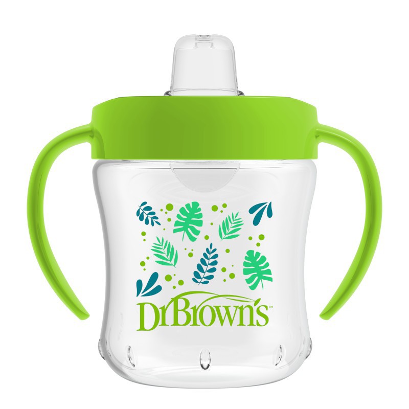 Dr. Brown's Soft-Spout Transition Cup Botol Minum Green Hijau 180ml