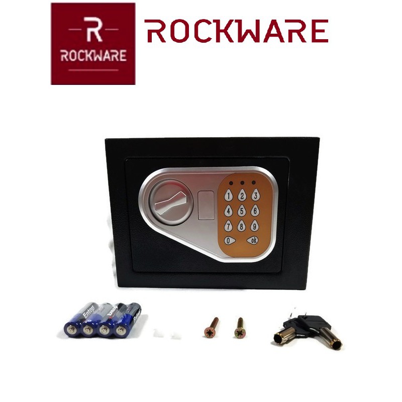 AKN88 - ROCKWARE Mini Safety Box with PIN Lock - 17x23x17cm - RW-170E