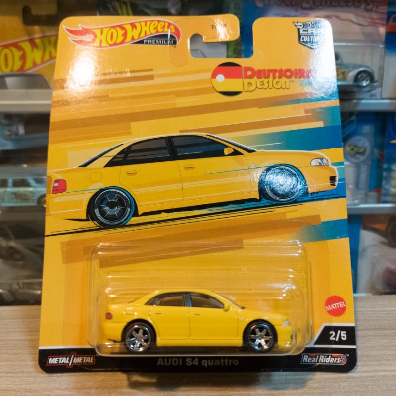 HOT WHEELS AUDI S4 QUATTRO KUNING - DEUTSCHLAND DESIGN - PREMIUM