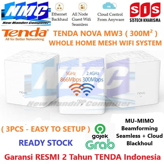 TENDA NOVA MW3 (ISI 3) - TENDA MW3 WHOLE HOME MESH WIFI SYSTEM