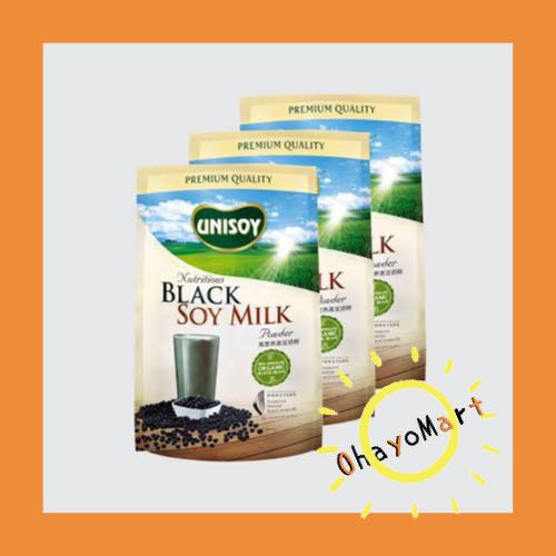 UNISOY Black soy milk powder / black bean/ serbuk susu kedelai 8x32g