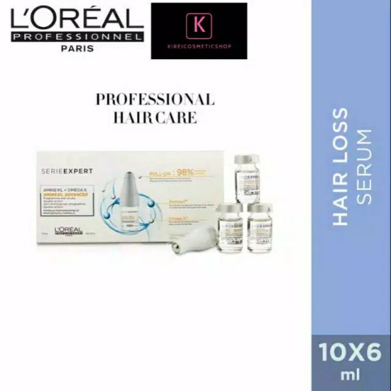 L'oreal Expert Aminexil Advanced 10×10ml loreal aminexil perawatan rambut rontok