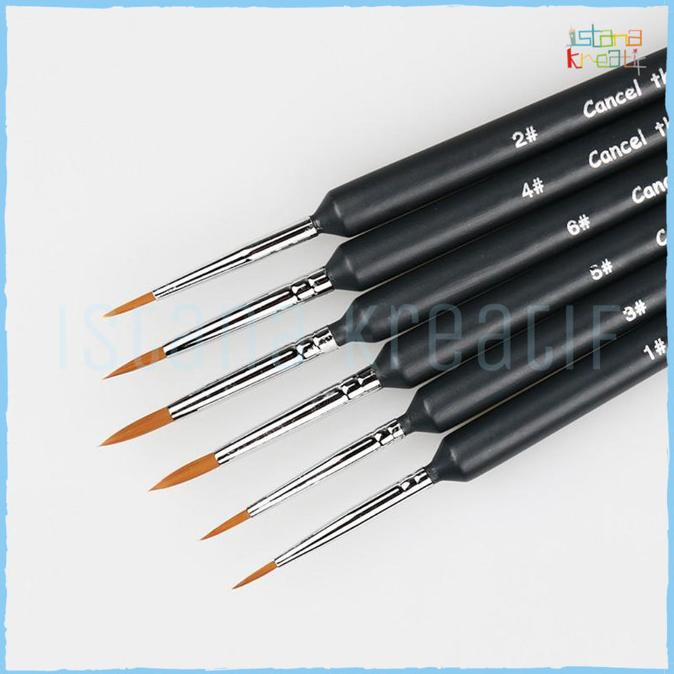 

BISA COD Giorgione Brush Set G-807 ROUND | Kuas Lukis Set 6/CAT AKRILIK SET/CAT AKRILIK SET 24 WARNA/CAT AKRILIK PASTEL/CAT AIR/CAT AIR LUKIS SET/CAT AIR GIOTTO/KUAS LUKIS 1 SET/KUAS LUKIS KECIL/KUAS LUKIS LENGKAP/KANVAS LUKIS/KANVAS LUKIS SKETSA/KANVAS