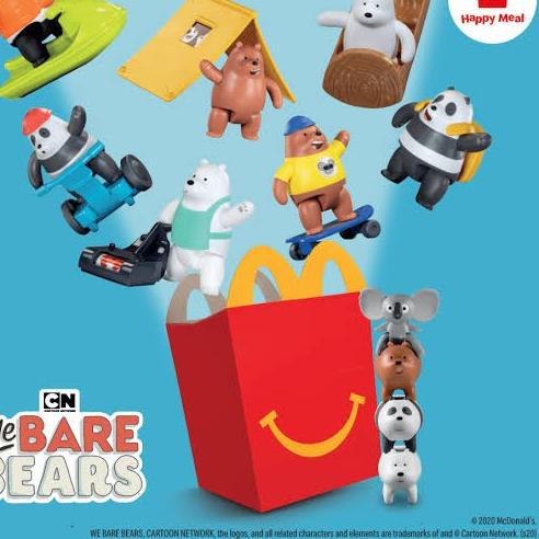 ♔ Happy Meal Mcd Mcdonalds We Bare Bears - MOTIF TANYÀ DULU ♀