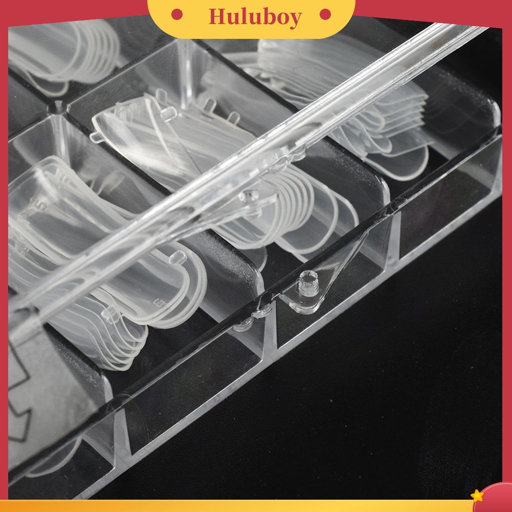 Huluboy Huluboy♡ 100pcs Cetakan Kuku Extension Transparan Reusable