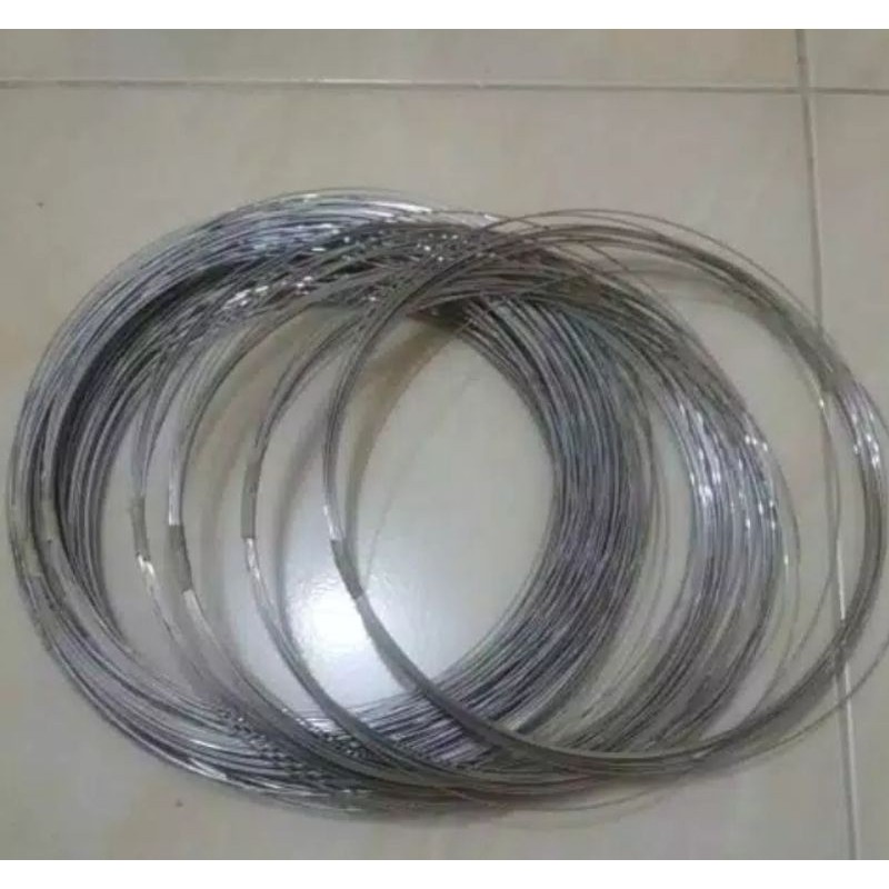 Kawat Stainless stell 304 size 0,5mm-0,7mm Panjang 10 Meter