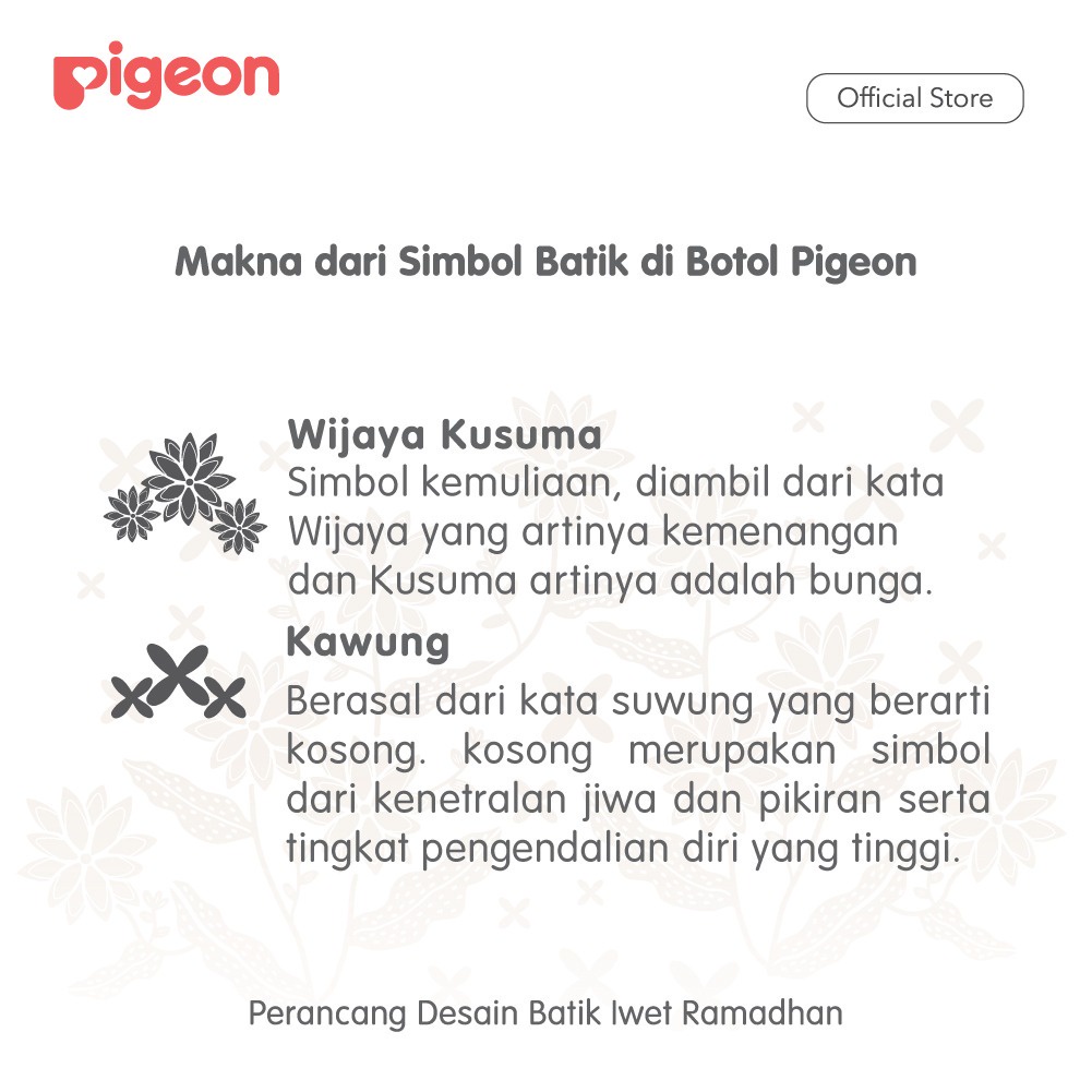 Botol Susu Bayi PIGEON PP Wide Neck 160Ml - Batik Wijaya Kusuma