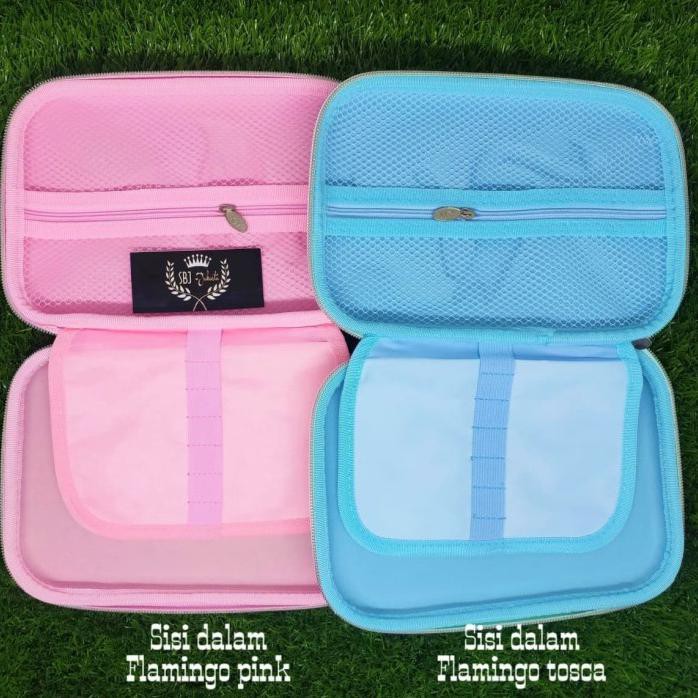 

TEMPAT PENSIL SMIGGLE LOOKALIKE EVA HARDCASE 3D WATERPROOF FLAMINGO - PINK