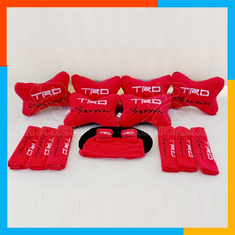 [ COD ] Bantal Set TRD 13 in 1 - Bantal Mobil Set - Bantal Set Mobil - Bantal Set Mobil Trd Sportivo Murah - Bantal Mobil 13in1 - Set bantal Mobil TRD Sportivo