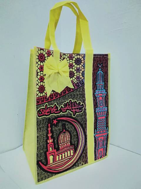 Tas lebaran IDUL FITRI  batik mewah besar(0601)