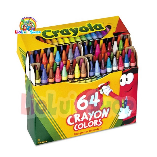 Jual Crayola 64 Colors Crayons - Krayon Mewarnai Menggambar  Indonesia|Shopee Indonesia