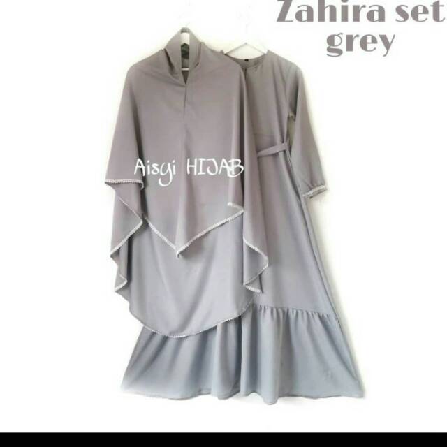 Zahira set Gamis + Khimar