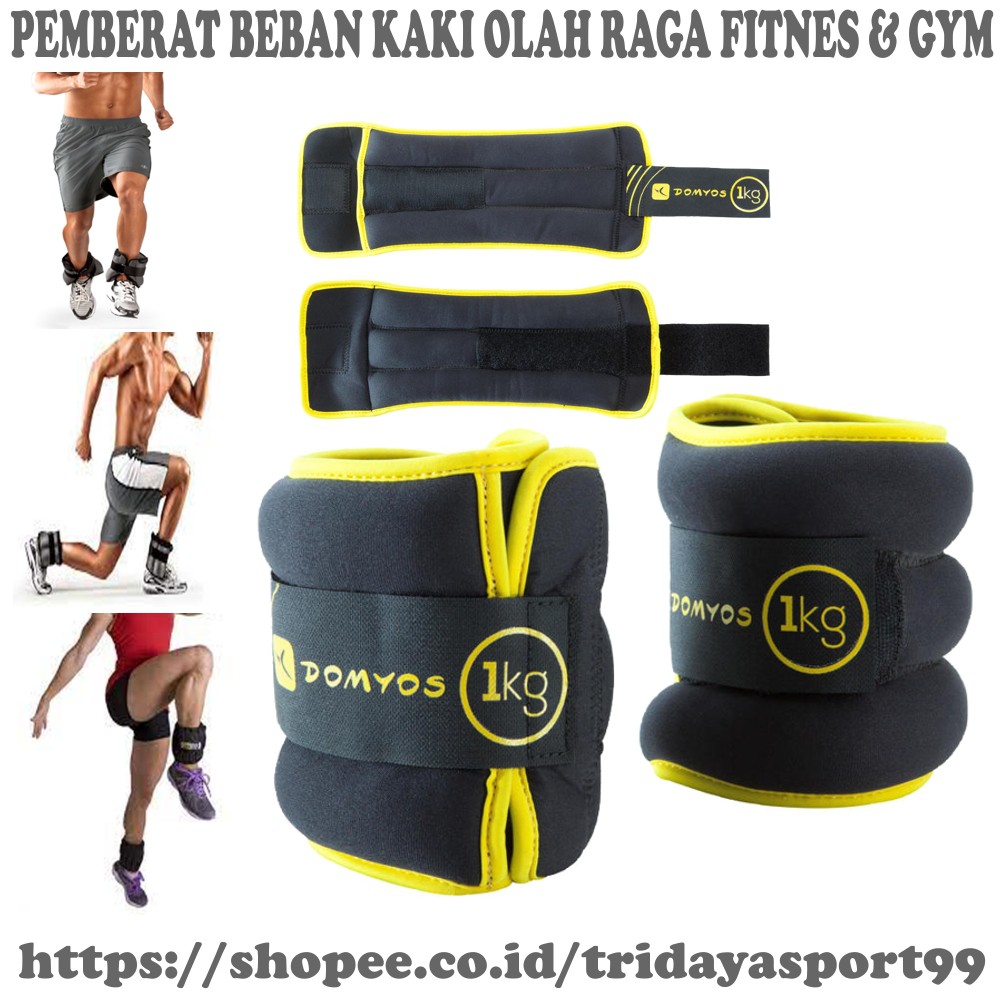 PEMBERAT KAKI 1Kg BENDEL KAKI FITNESS PENGUAT OTOT KAKI BEBAN OLAH RAGA