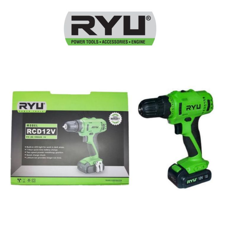 RYU RCD 12V Cordless drill RCD12V / Bor batre / Bor cordless 10mm