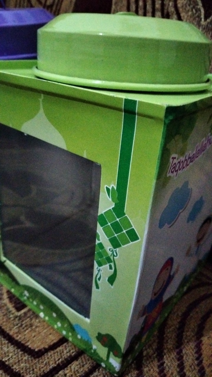 Kaleng Kerupuk Mini Edisi Lebaran Ukuran 11 X 13 Cm