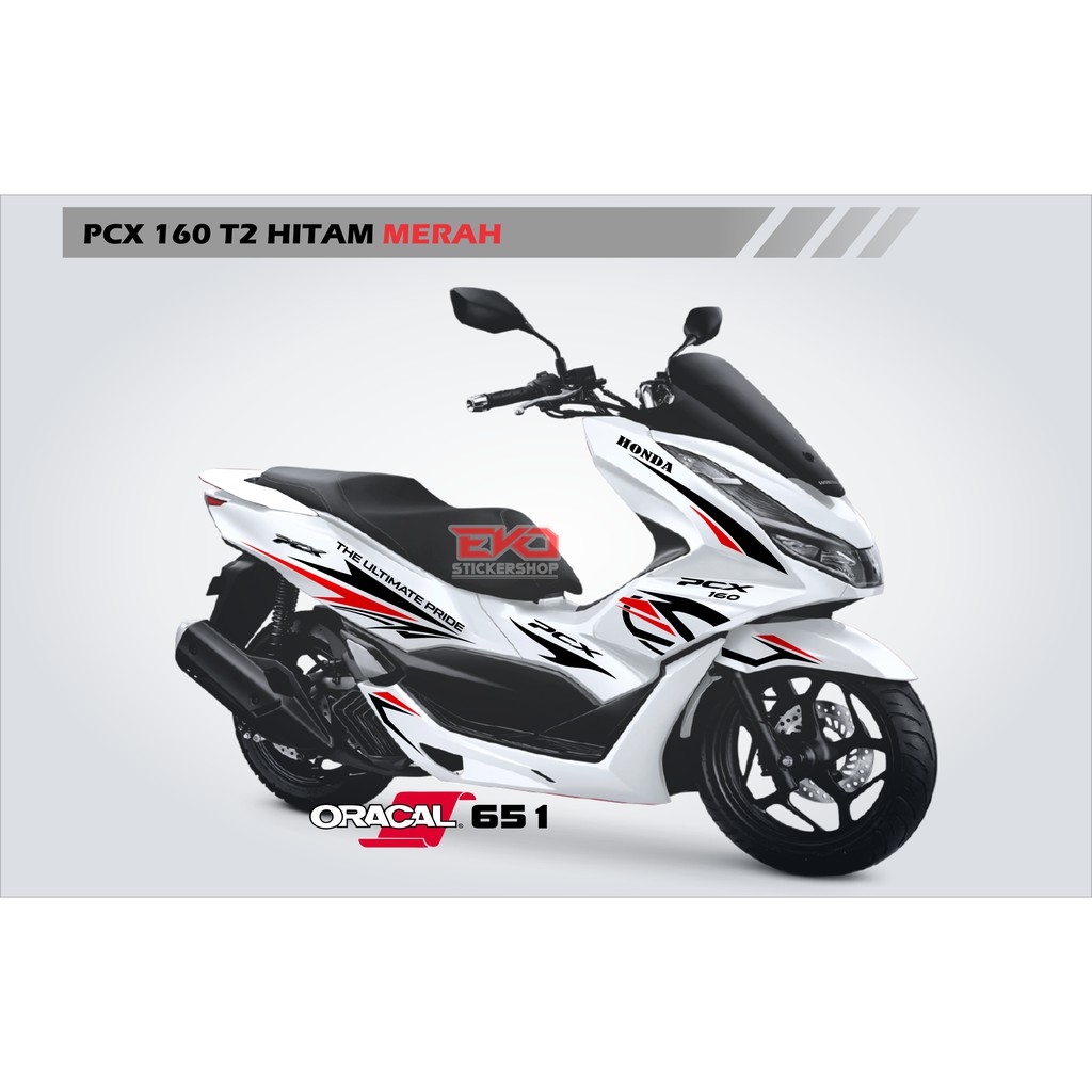 Stiker PCX 160 PUTIH Cutting Sticker New Pcx