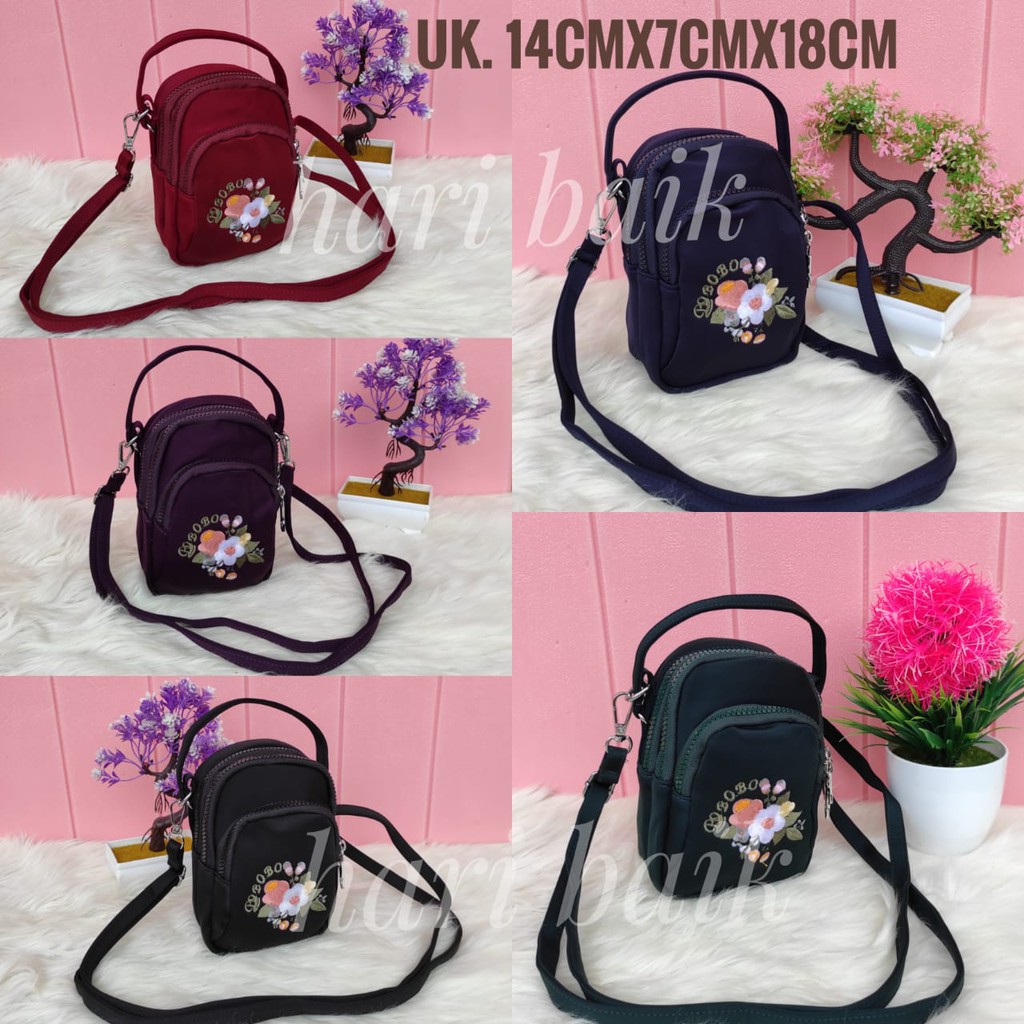 TAS SELEMPANG WANITA IMPORT BOBO 3 RUANG 341#