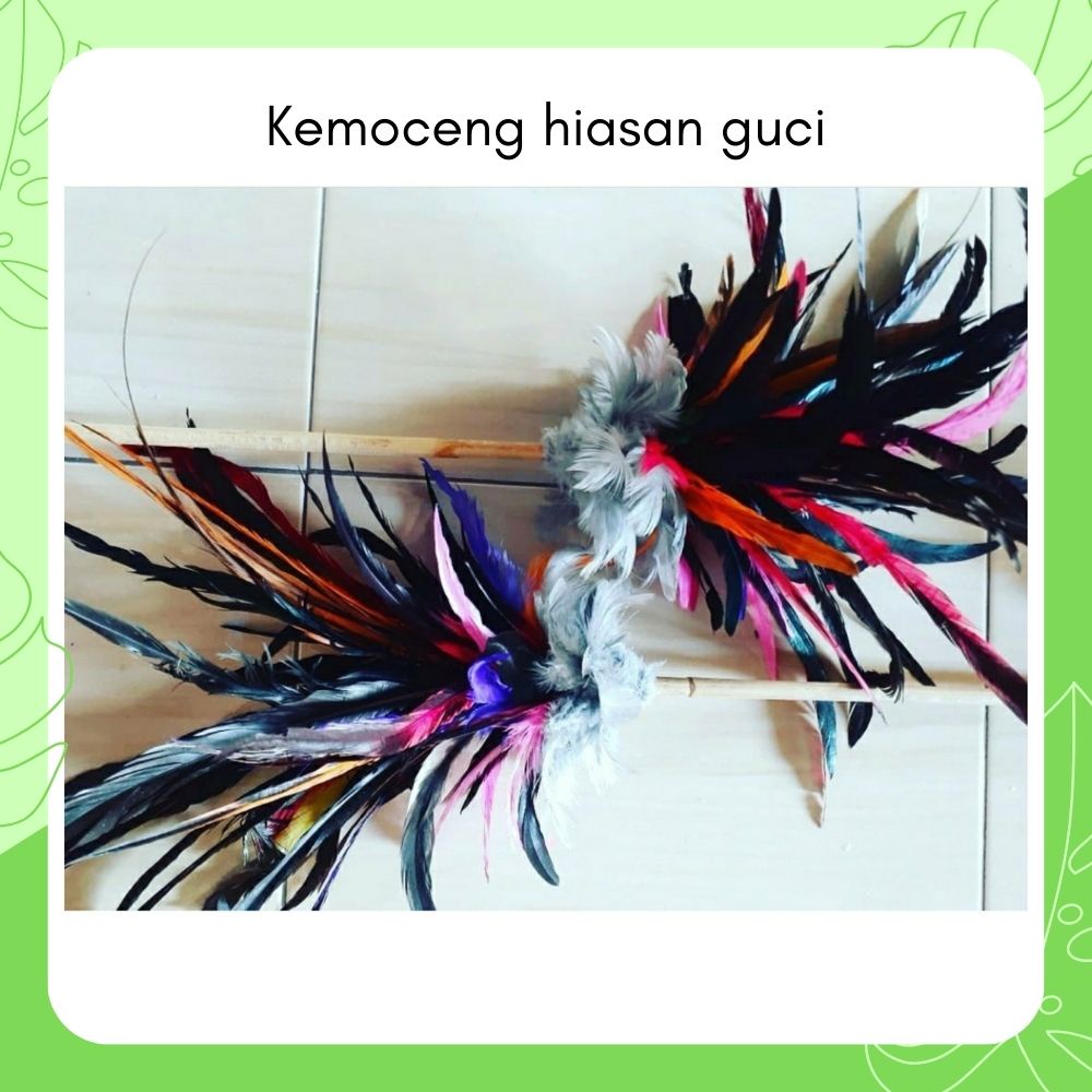 KEMOCENG BULU ANGSA GUCI HIASAN MURAH - GUCCI GUCI HIASAN RUANGAN RUMAH DARI BULU AYAM - SULAK KEMOC