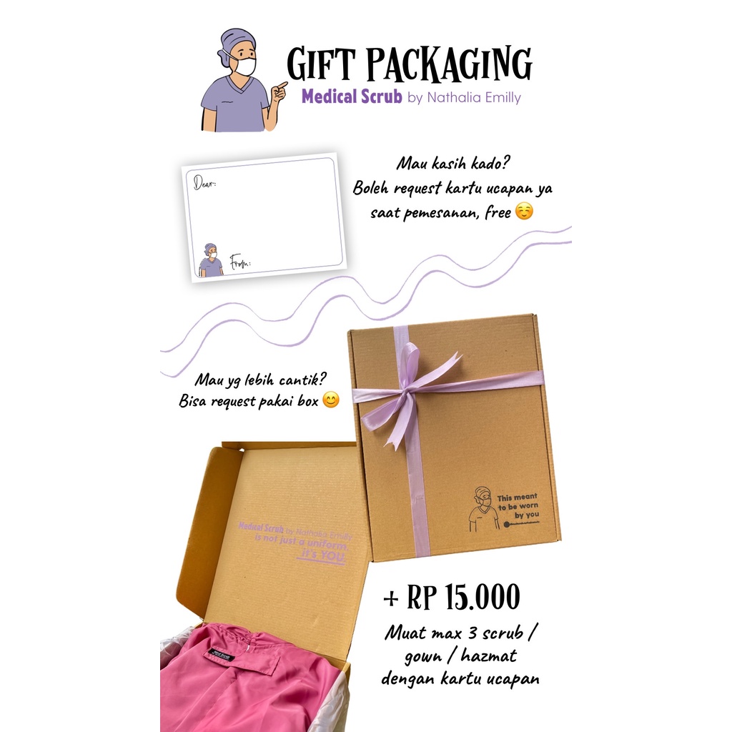 

gift box - medical scrub by nathalia emilly