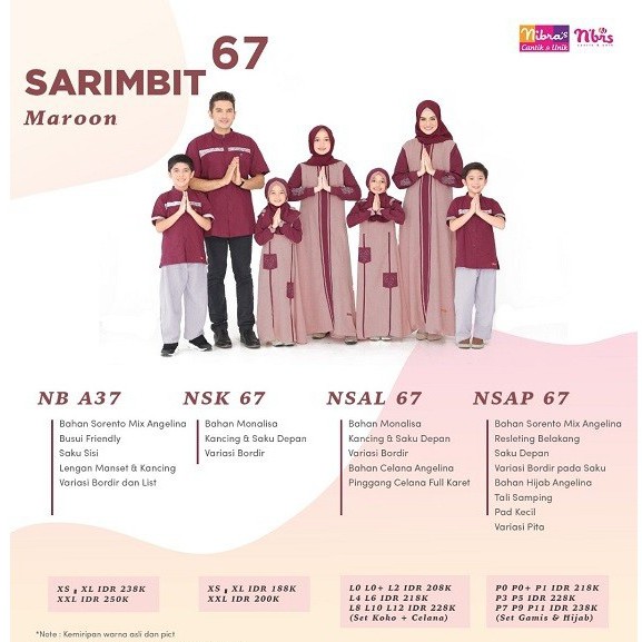  BAJU  COUPLE  KELUARGA MUSLIM LEBARAN 2021  TERBARU 