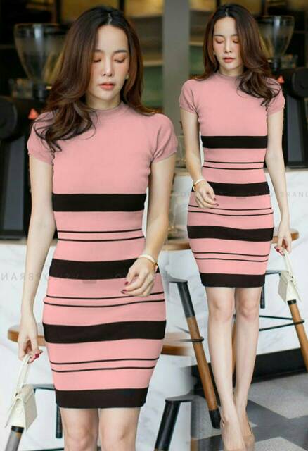 A03 DRESS TANIA RAJUT bahan rajut import good quality