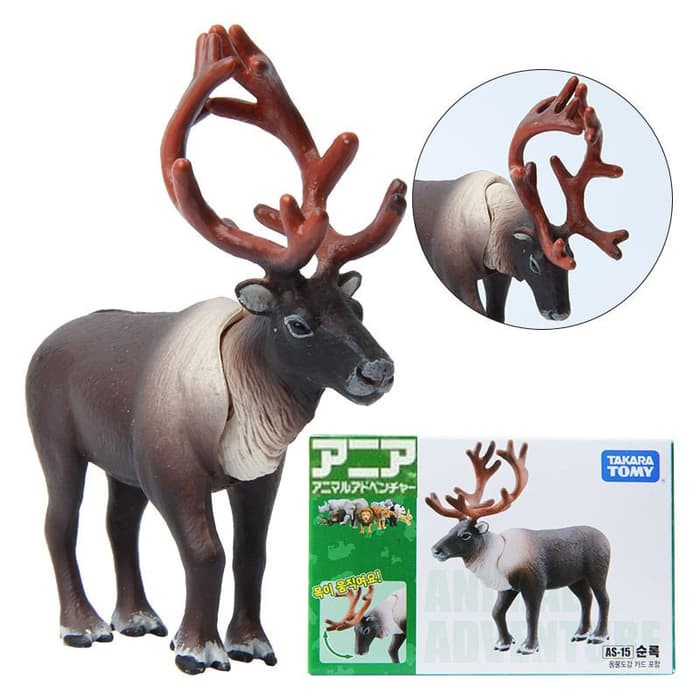 Miniatur Rusa Kutub Takara Tomy Tomica Ania AS-15 Rusa