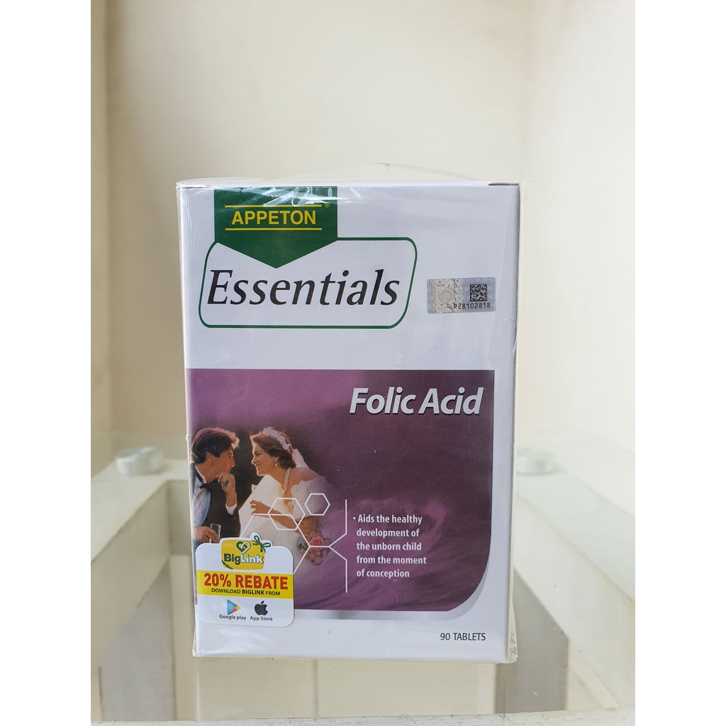 Appeton Essentials Folic Acid 90 tablets Original 100%