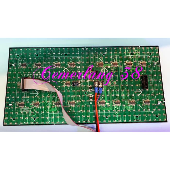 Produk Module / Modul / Panel Led P10 Running Text Semi Outdoor Hijau