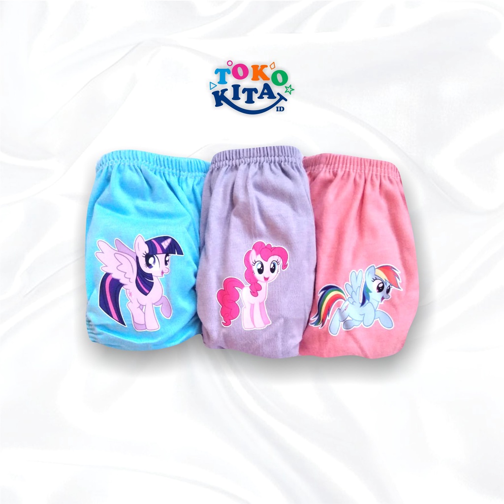 CELANA DALAM ANAK (3 pcs) CD Perempuan Unicorn Little Pony