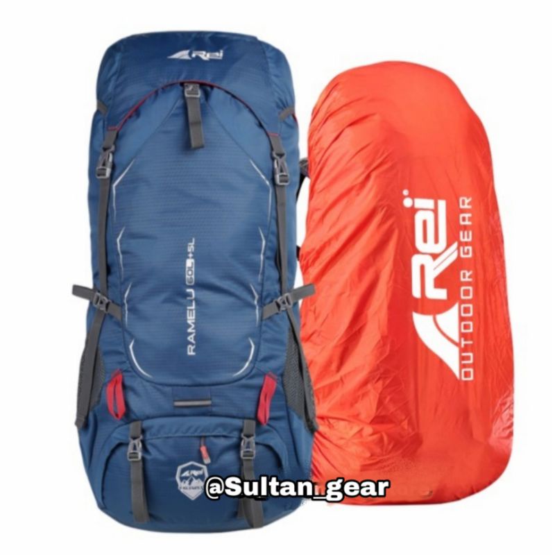 TAS GUNUNG AREI RAMELU 60 LITER MURAH ORIGINAL - KERIL REI / Rei 60l murah / tas gunung arei 60l