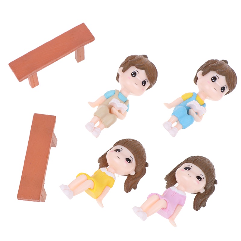 1 Set Miniatur Pasangan Kekasih Untuk Dekorasi Taman Perirumah Boneka