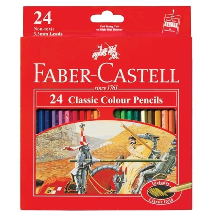 

WARNAPENSIL- PENSIL WARNA - FABER CASTELL CLASSIC COLOUR 12 / 24 / 36 / 48 WARNA - DUA EMPAT -PENSIL