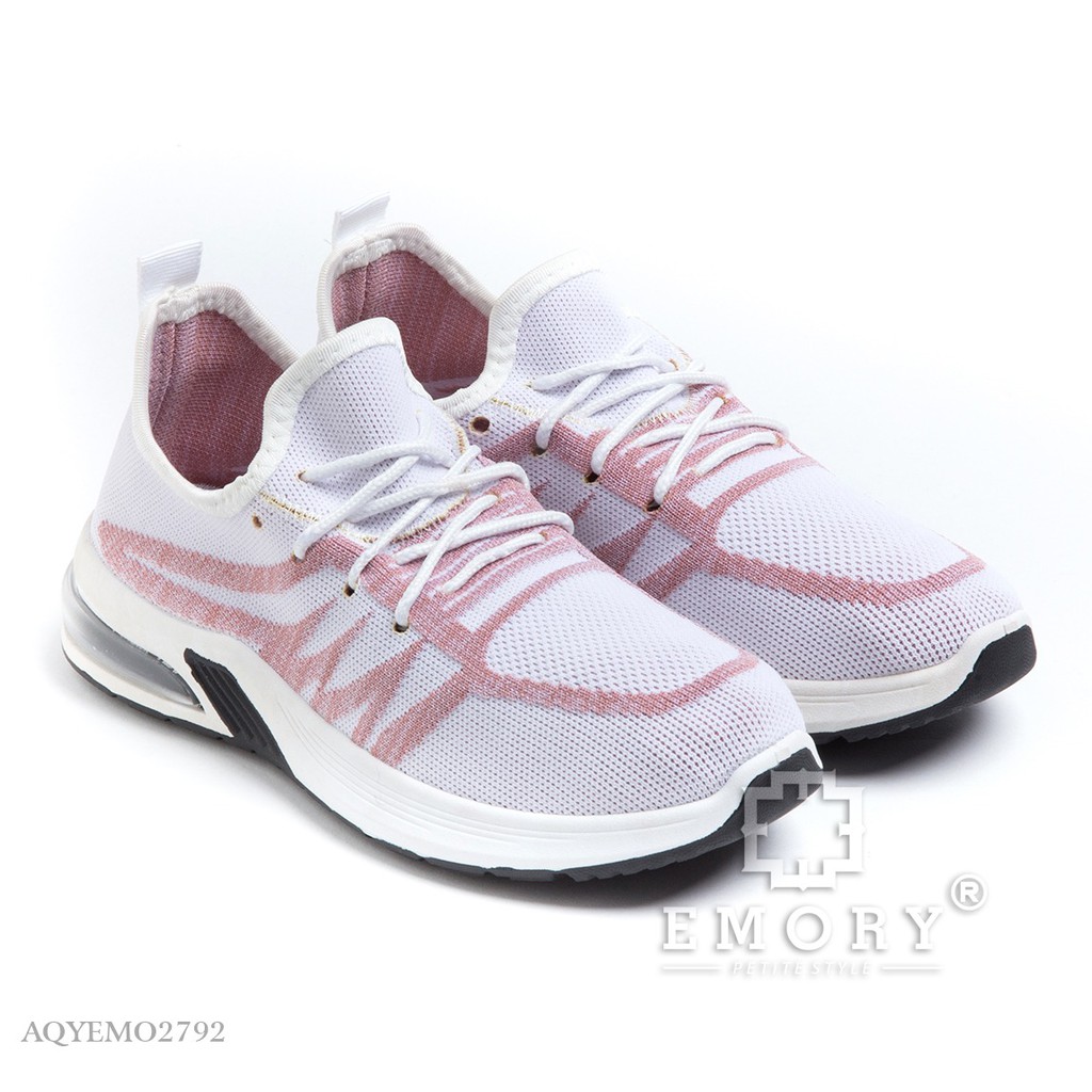 IMPORT ORIGINAL EMORY AQYEMO-2792BL Sneakers Sepatu Sneaker Murah Wanita Cewek Batam PUTIH Hitam