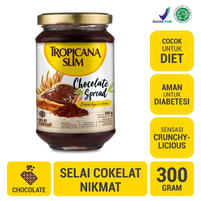 

Murah Tropicana Slim Chocolate Spread 300g Berkualitas