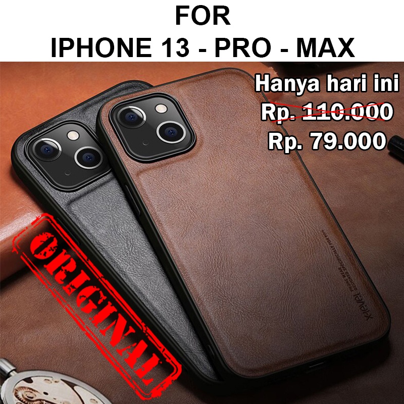 X-LEVEL EARL case iPhone 13 - Pro - Max softcase casing hp back cover leather kulit original