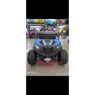 MOBIL AKI UTV  DAKAR FACELIFT  KYZ 09 BAN KARET /RODA EVA JOK KULIT AKI 12VOLT~MAINAN MOBIL AKI ANAK