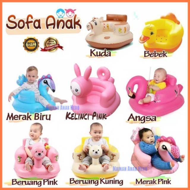 Sofa Angin Anak Bayi Belajar Duduk Sofa Anak Portable Sofa Angin Kursi Makan Mandi Renang Sofa Bayi Shopee Indonesia