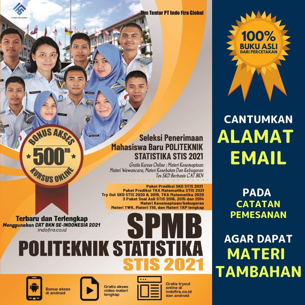 Buku Stis 2021 Materi Dan Latihan Soal Spmb Stis 2021 Dan Pembahasan Shopee Indonesia