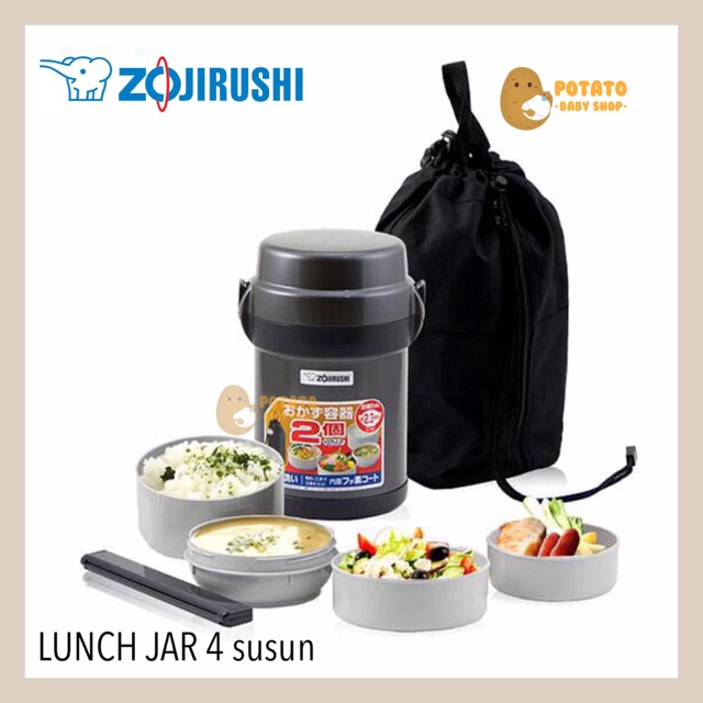 Zojirushi Lunch Jar Box 4 susun