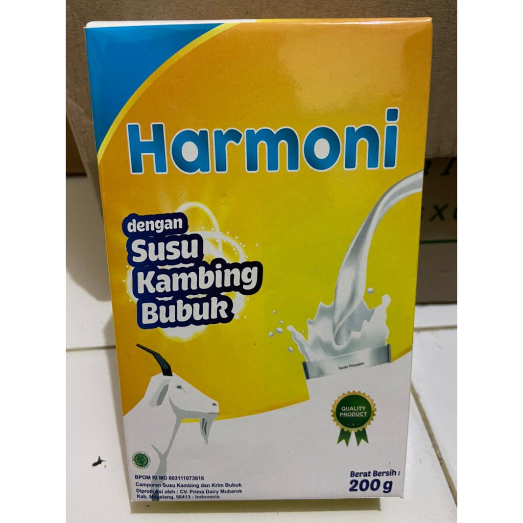 

Susu Kambing Bubuk Harmoni Goatmilk 200gr
