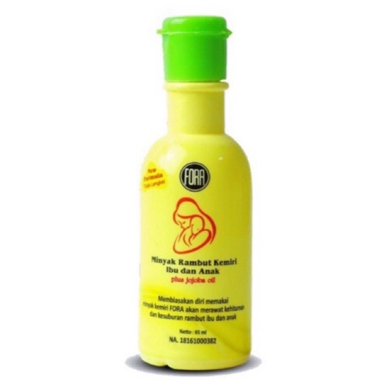 PROMO MINYAK KEMIRI MURNI FORA + JOJOBA OIL 65ML PENYUBUR RAMBUT BAYI BPOM ORIGINAL FC PROMO