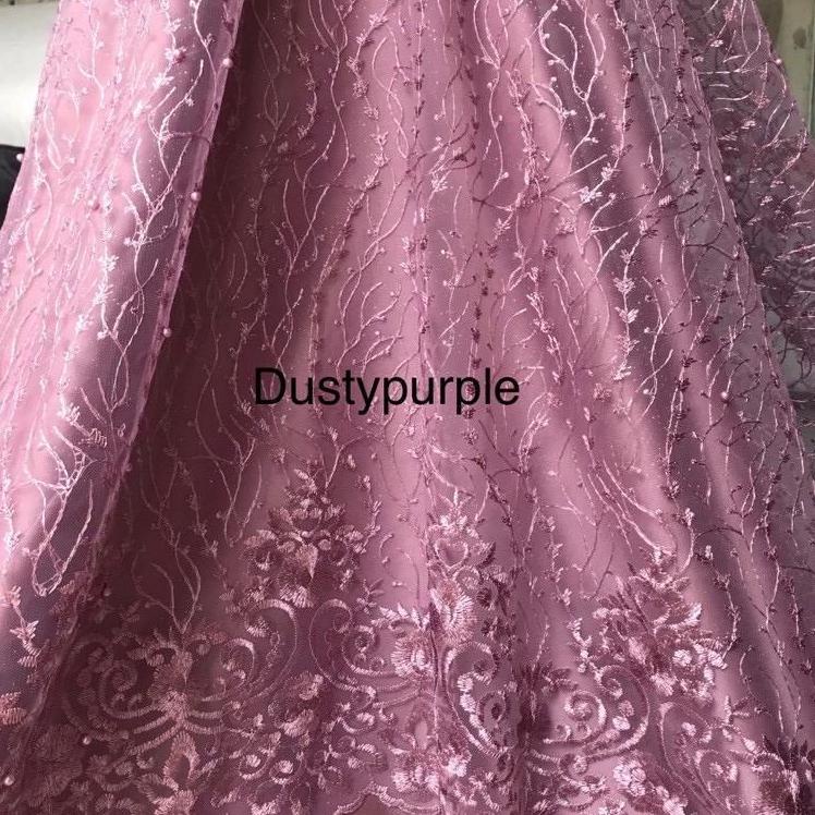 ⚡erbu Kejutan Kain Tile Akar Bordir Pinggir Mutuara Padi / Bahan Tile Akar Mutiara Pinggir Padi Twot