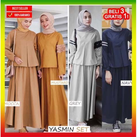 Baju Atasan Wanita Kekinian Nyla Stripe Hitam Putih