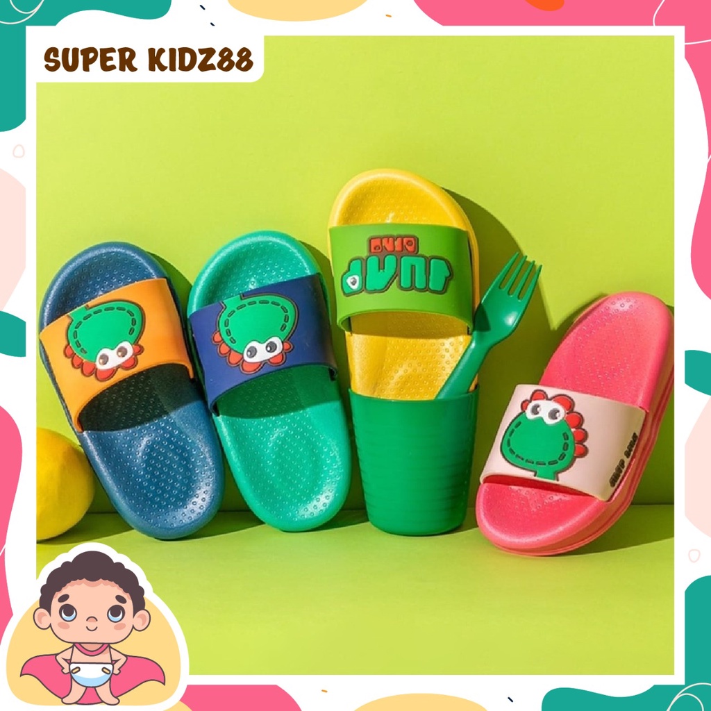 Sandal Anak Laki-Laki dan Perempuan Slip on Import Dino