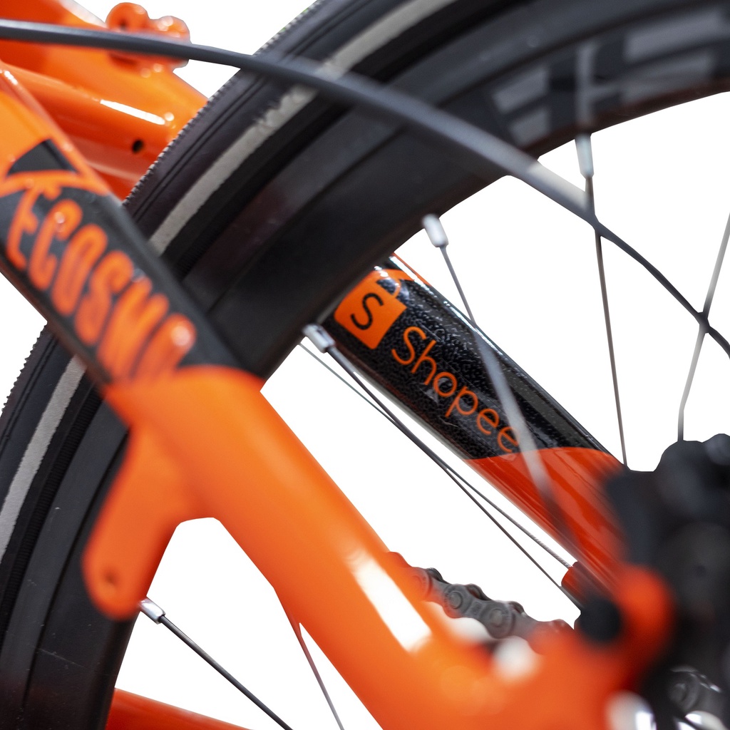 Sepeda Lipat Element Folding Bike Ecosmo 8 Speed Edisi Shopee-3
